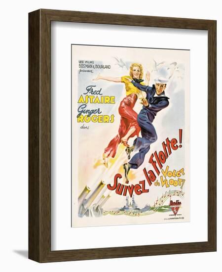 Follow The Fleet, (aka Suivez La Flotte!), Ginger Rogers, Fred Astaire, 1936-null-Framed Art Print