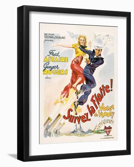 Follow The Fleet, (aka Suivez La Flotte!), Ginger Rogers, Fred Astaire, 1936-null-Framed Art Print