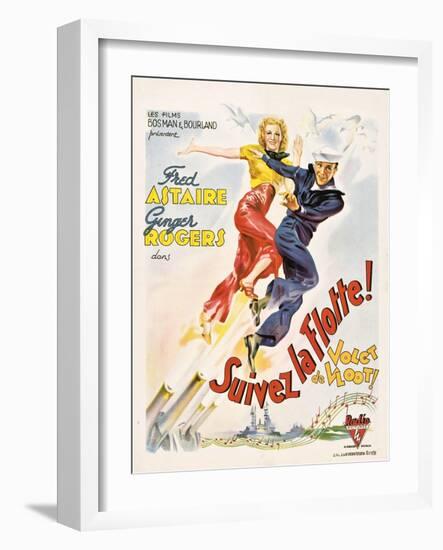 Follow The Fleet, (aka Suivez La Flotte!), Ginger Rogers, Fred Astaire, 1936-null-Framed Art Print