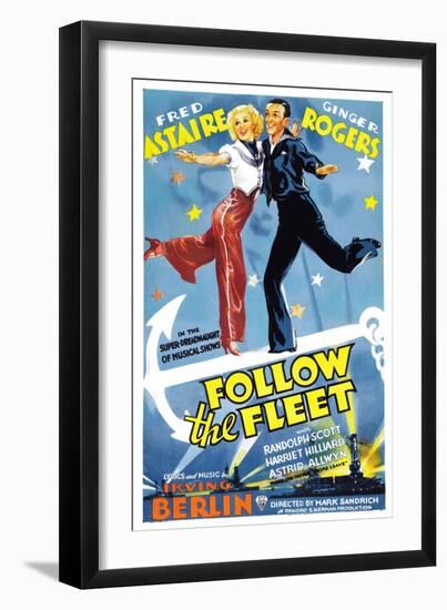 Follow The Fleet, Ginger Rogers, Fred Astaire, 1936-null-Framed Art Print