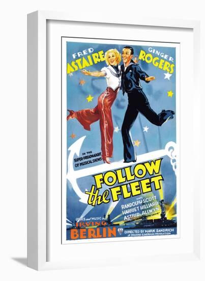 Follow The Fleet, Ginger Rogers, Fred Astaire, 1936-null-Framed Art Print