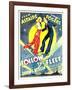 Follow The Fleet, Ginger Rogers, Fred Astaire on window card, 1936-null-Framed Art Print