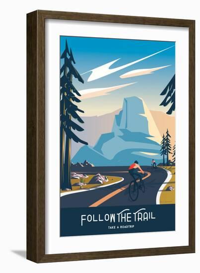 Follow the Trail-Omar Escalante-Framed Art Print