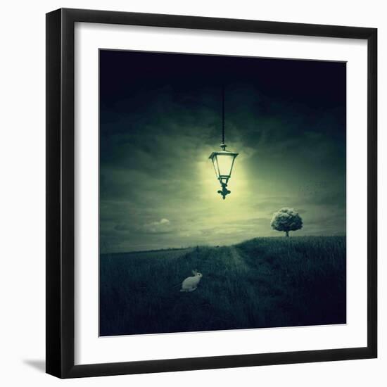 Follow the White Rabbit-Philippe Sainte-Laudy-Framed Photographic Print