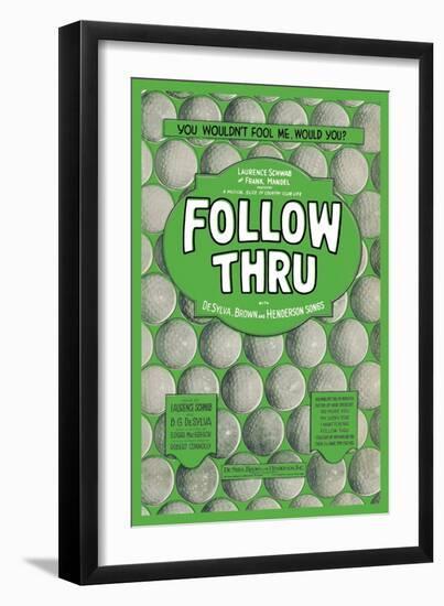 Follow Thru-null-Framed Art Print