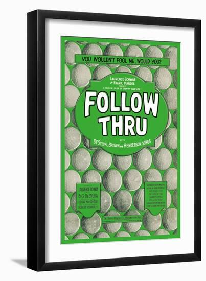 Follow Thru-null-Framed Art Print