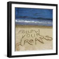 Follow Your Dreams in the Sand-Kimberly Glover-Framed Photographic Print