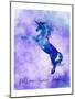 Follow your Dreams Unicorn Purple-Kimberly Allen-Mounted Art Print