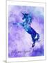 Follow your Dreams Unicorn Purple-Kimberly Allen-Mounted Art Print