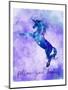 Follow your Dreams Unicorn Purple-Kimberly Allen-Mounted Art Print