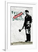 Follow Your Dreams-Banksy-Framed Art Print