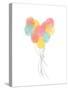 Follow Your Heart Balloons-Anna Quach-Stretched Canvas