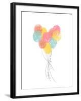 Follow Your Heart Balloons-Anna Quach-Framed Art Print