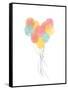 Follow Your Heart Balloons-Anna Quach-Framed Stretched Canvas