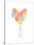 Follow Your Heart Balloons-Anna Quach-Stretched Canvas