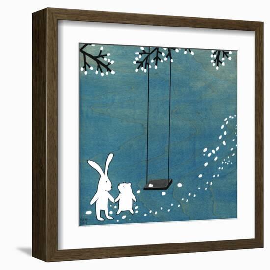 Follow Your Heart- Let's Swing-Kristiana Pärn-Framed Art Print