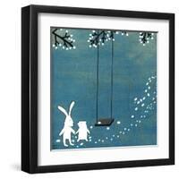 Follow Your Heart- Let's Swing-Kristiana Pärn-Framed Art Print