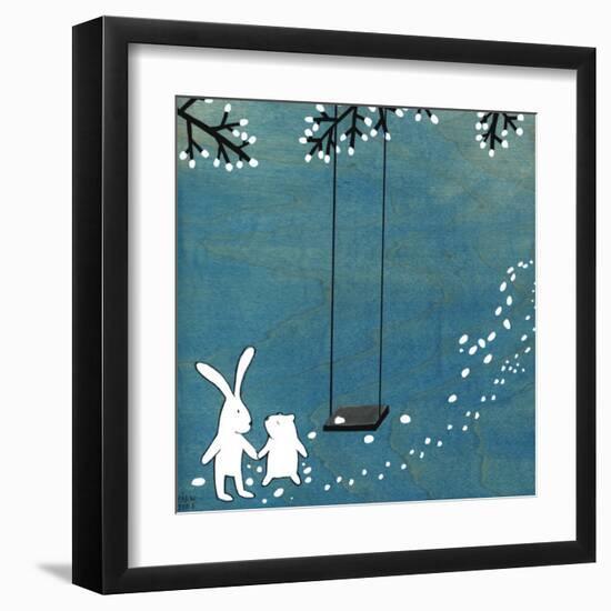 Follow Your Heart- Let's Swing-Kristiana Pärn-Framed Art Print