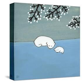Follow Your Heart, Napping Under Marshmallow Tree-Kristiana Pärn-Stretched Canvas