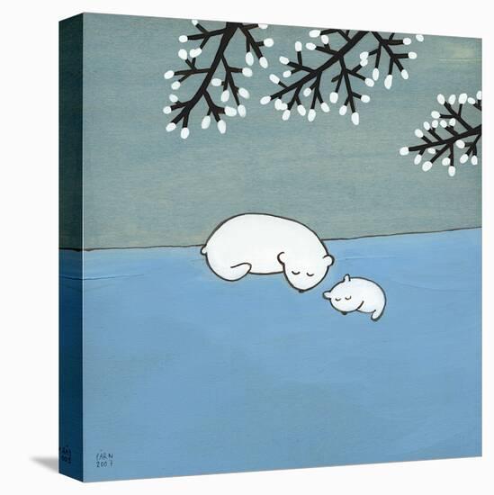 Follow Your Heart, Napping Under Marshmallow Tree-Kristiana Pärn-Stretched Canvas