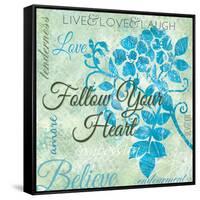 Follow Your Heart-Bee Sturgis-Framed Stretched Canvas