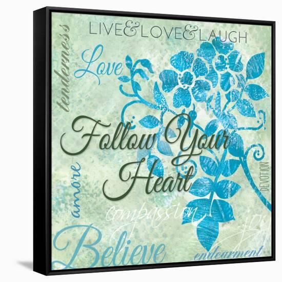 Follow Your Heart-Bee Sturgis-Framed Stretched Canvas