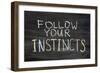 Follow Your Instincts-Yury Zap-Framed Art Print