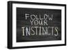 Follow Your Instincts-Yury Zap-Framed Art Print