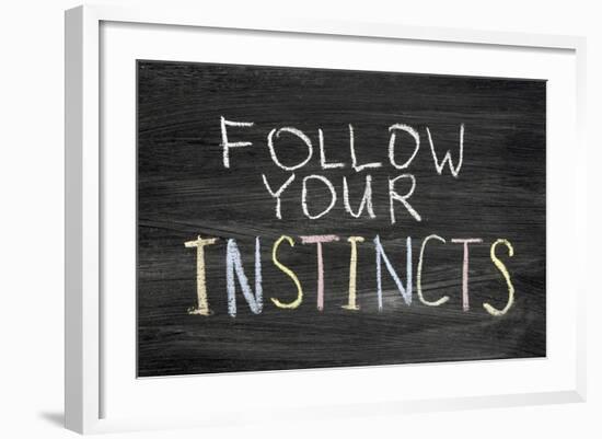 Follow Your Instincts-Yury Zap-Framed Art Print