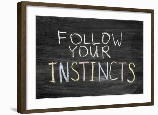 Follow Your Instincts-Yury Zap-Framed Art Print