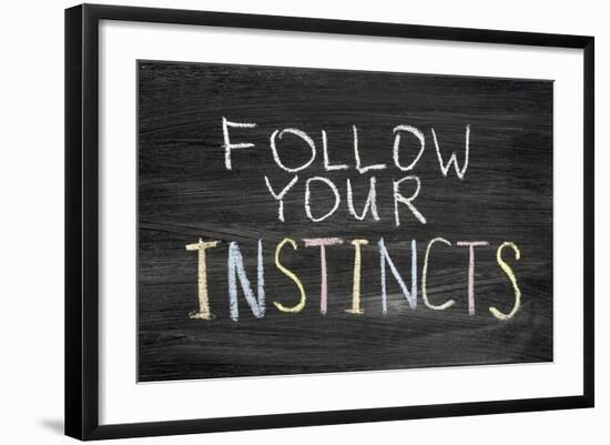 Follow Your Instincts-Yury Zap-Framed Art Print