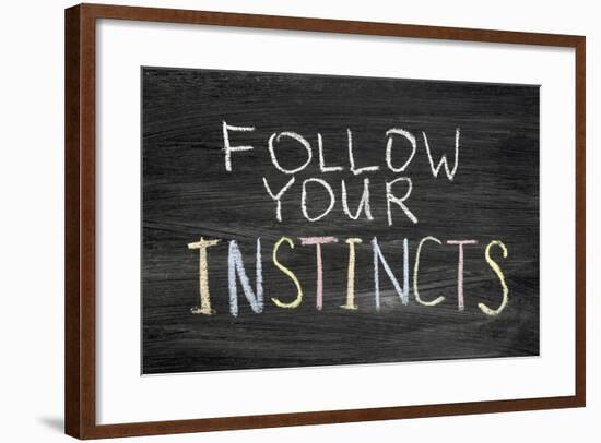 Follow Your Instincts-Yury Zap-Framed Art Print