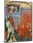 Followers of St Catherine of Alexandria Being Burned Alive before the King-null-Mounted Giclee Print