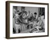 Followers Offering Fruits to Sri Ramana Maharshi-null-Framed Premium Photographic Print