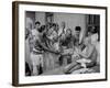 Followers Offering Fruits to Sri Ramana Maharshi-null-Framed Premium Photographic Print