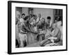 Followers Offering Fruits to Sri Ramana Maharshi-null-Framed Premium Photographic Print