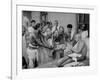 Followers Offering Fruits to Sri Ramana Maharshi-null-Framed Premium Photographic Print