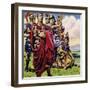 Following the Conquest of Gaul, Julius Caesar Set His Sights on Britain-C.l. Doughty-Framed Giclee Print