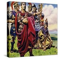 Following the Conquest of Gaul, Julius Caesar Set His Sights on Britain-C.l. Doughty-Stretched Canvas