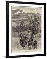 Following the Hounds by Train, a Scene in New Zealand-John Charlton-Framed Giclee Print