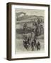 Following the Hounds by Train, a Scene in New Zealand-John Charlton-Framed Giclee Print