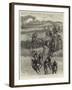 Following the Hounds by Train, a Scene in New Zealand-John Charlton-Framed Giclee Print