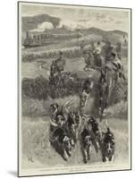 Following the Hounds by Train, a Scene in New Zealand-John Charlton-Mounted Giclee Print