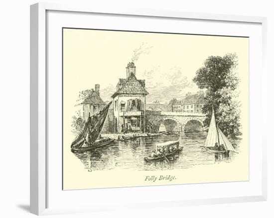 Folly Bridge-null-Framed Giclee Print