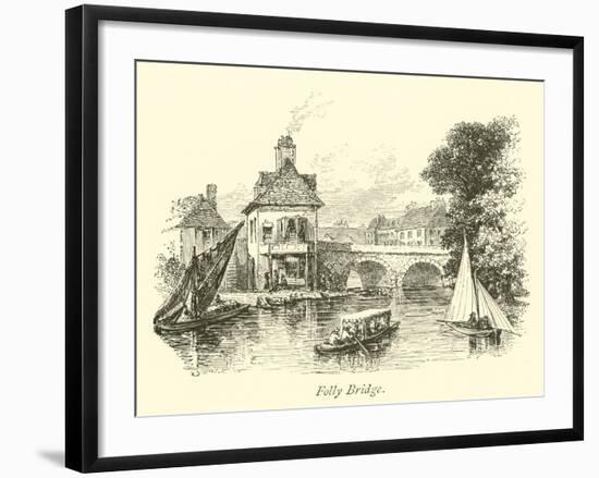 Folly Bridge-null-Framed Giclee Print