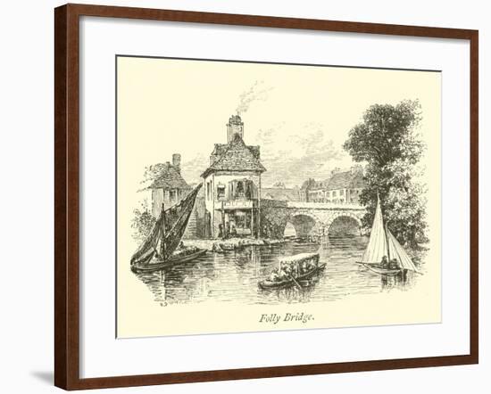 Folly Bridge-null-Framed Giclee Print