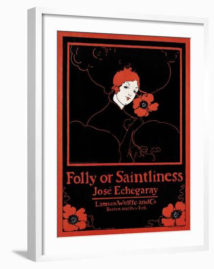 Folly or Saintliness-Ethel Reed-Framed Art Print