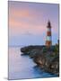 Folly Point Lighthouse Illuminted at Dusk, Port Antonio, Portland Parish, Jamaica, Caribbean-Doug Pearson-Mounted Photographic Print