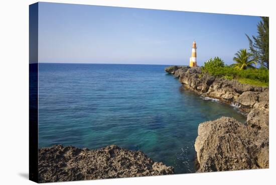 Folly Point Lighthouse, Port Antonio, Jamaica, West Indies, Caribbean, Central America-Doug Pearson-Stretched Canvas