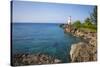 Folly Point Lighthouse, Port Antonio, Jamaica, West Indies, Caribbean, Central America-Doug Pearson-Stretched Canvas